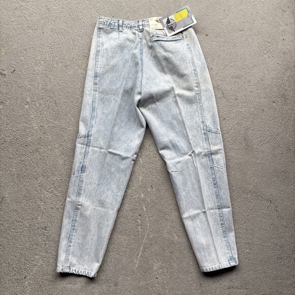Deadstock 90s Dockers Jeans 28x28 Pleated Denim Levi’s Baggy Acid Wash Vintage - Picture 9 of 12
